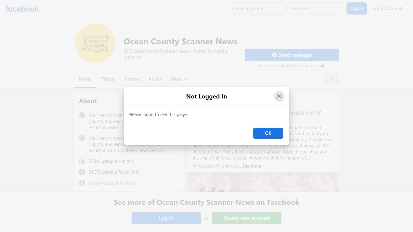 Ocean County Scanner News - Home - Facebook